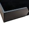 Dacasso Black Leatherette 17" x 14" Conf. Pad Holder without Coaster Holders A1363 - alternate 2